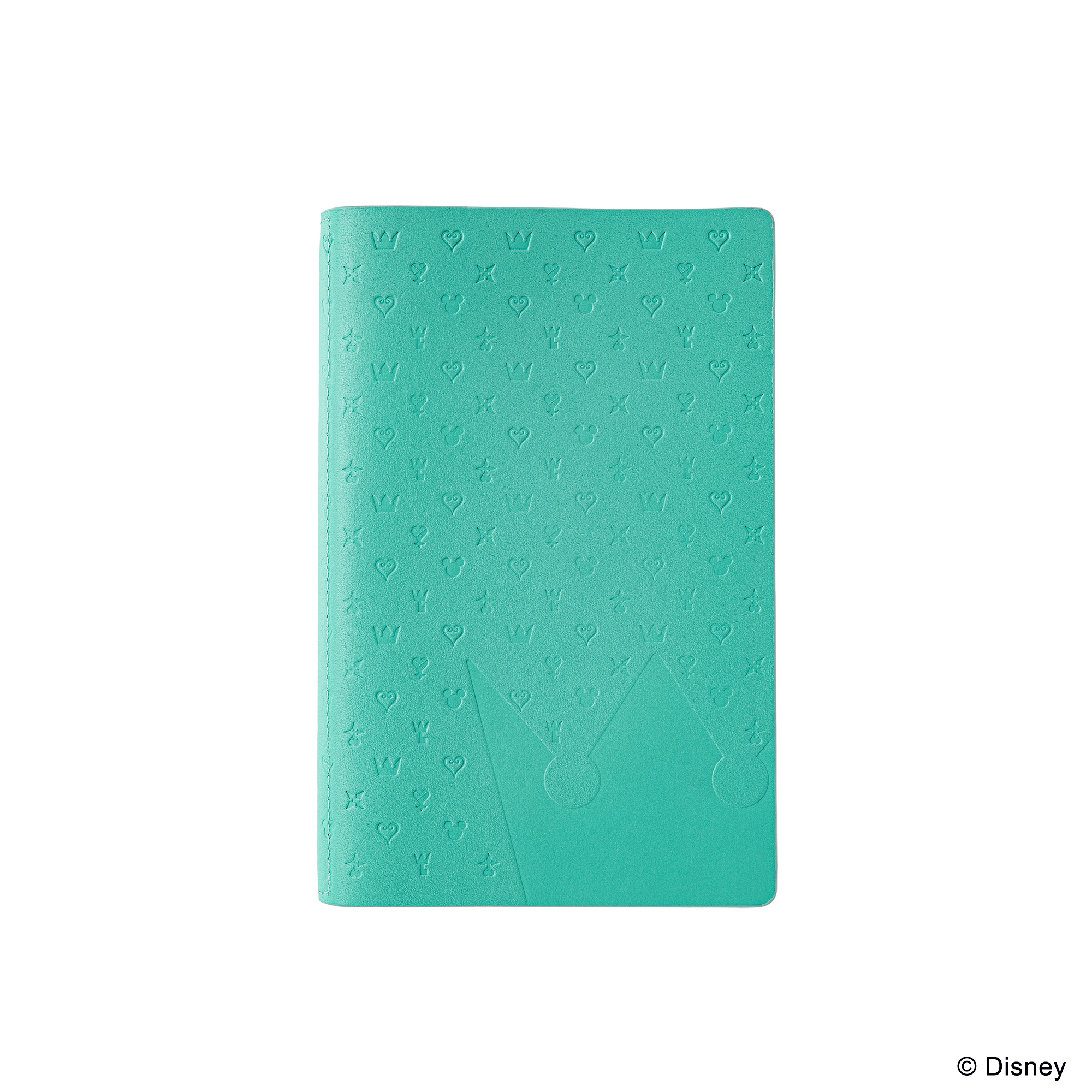 キングダム ハーツ_ステーショナリー 本革システム手帳カバー エメラルドグリーン