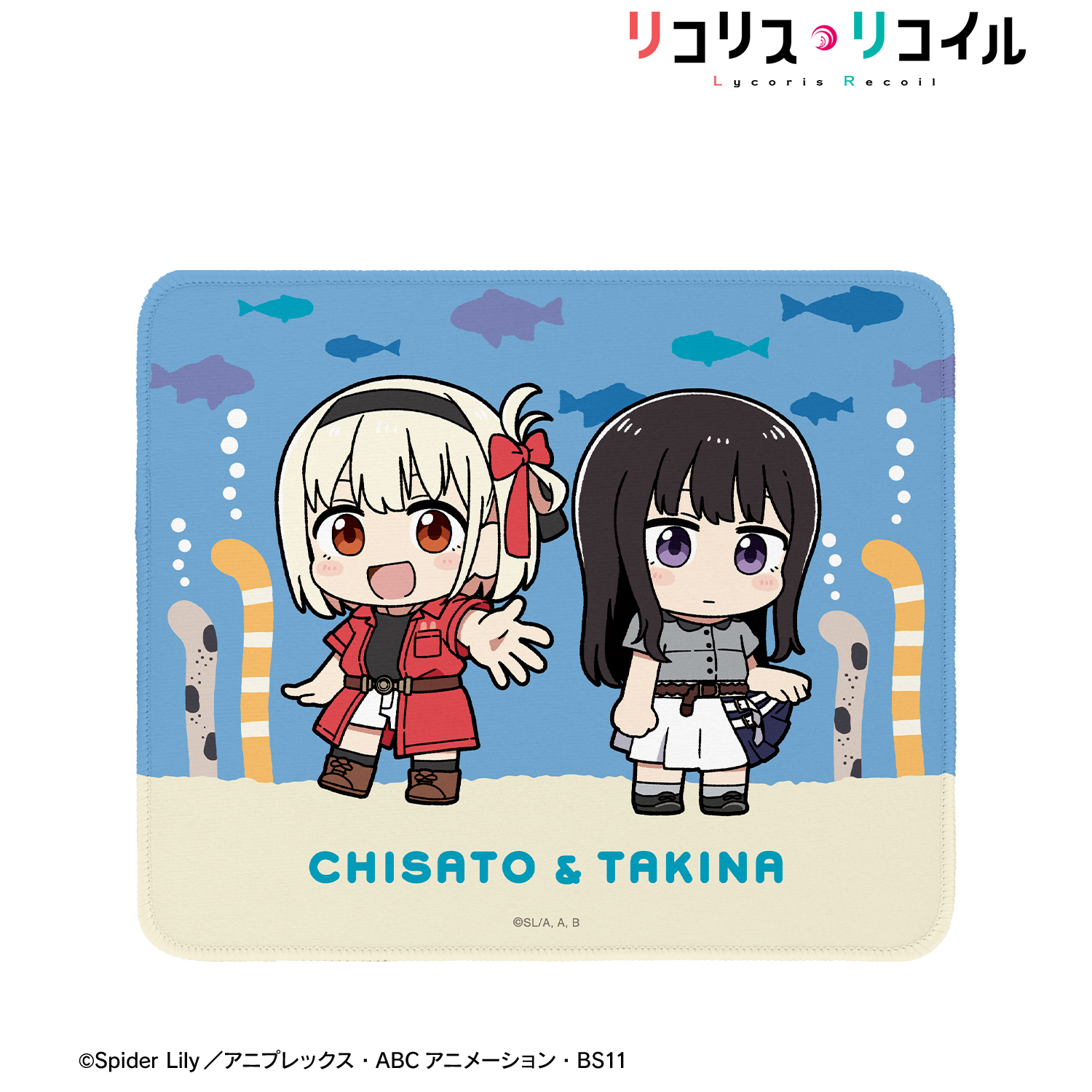 TwinBox たきな 千束マウスパッド リコリス・リコイル リコリス・リコイル_描き起こし 錦木千束&井ノ上たきな Art by