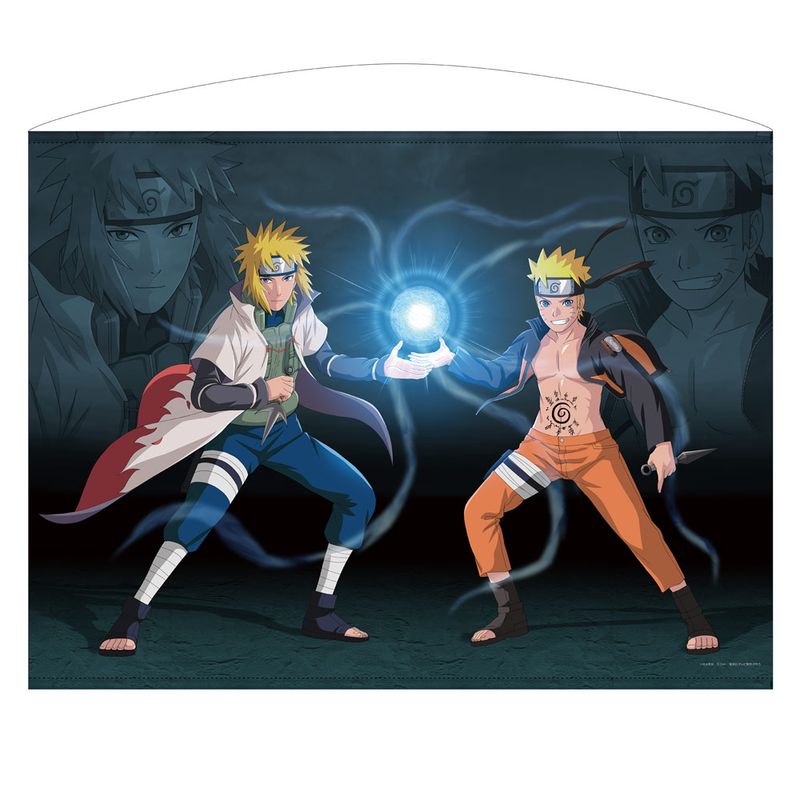 NARUTO-ナルト- 疾風伝_描き下ろし うずまきナルト&波風ミナト 100cm