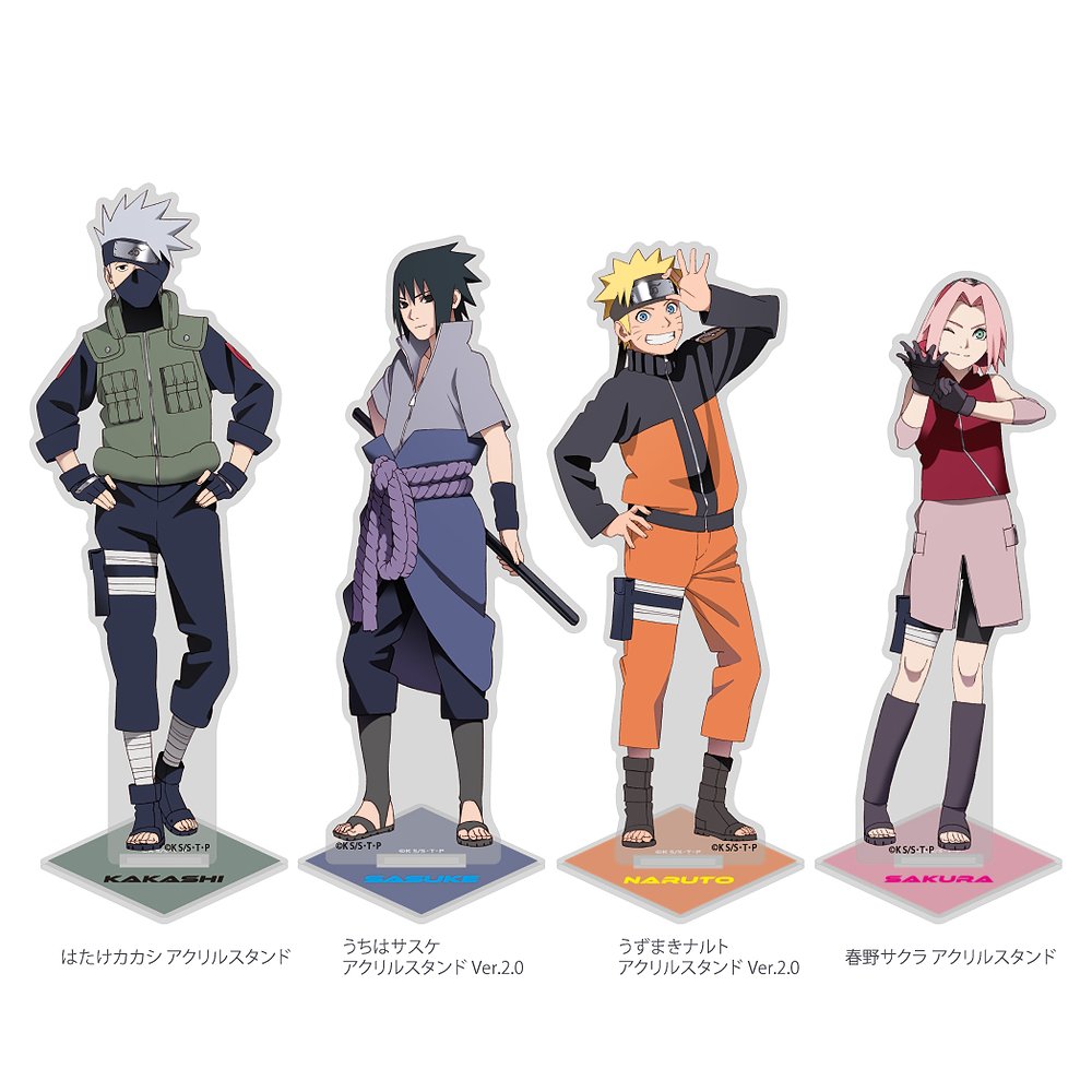 うちはサスケ　春野サクラ　NARUTO　パルコ　アクリルキーホルダー　ボルト NARUTO 春野サクラ うちはサスケ ペアキーホルダー