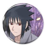 NARUTO 激レア希少 限定 ぴえろ40周年 缶バッジ ナルト、サスケ、サクラ NARUTO-ナルト- 疾風伝 ホログラム缶バッジ入り巾着 うちはサスケ