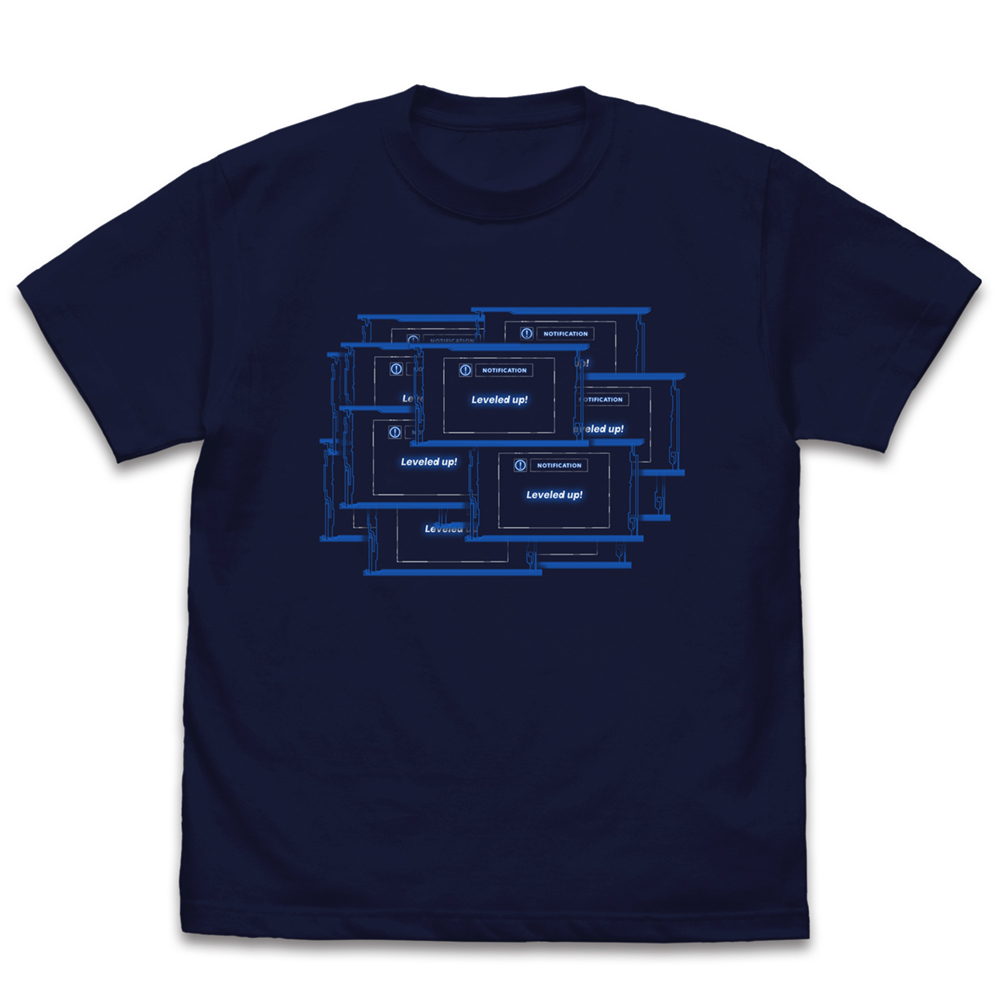 俺だけレベルアップな件_Lサイズ_俺だけレベルアップ Tシャツ/NAVY-