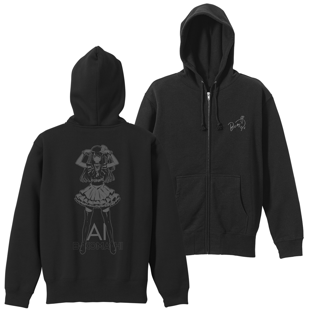 【推しの子】_Sサイズ_アイ ジップパーカー/BLACK-