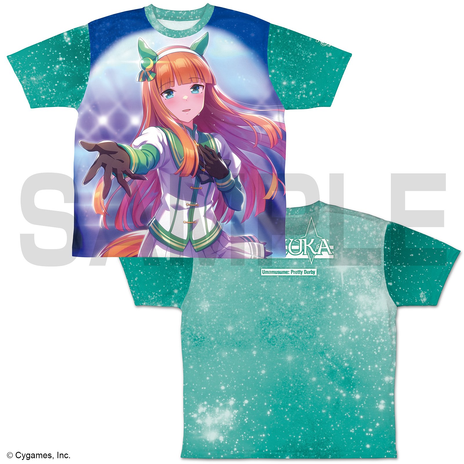 ウマ娘 プリティーダービー_XLサイズ_サイレンススズカ 両面フルグラフィックTシャツ