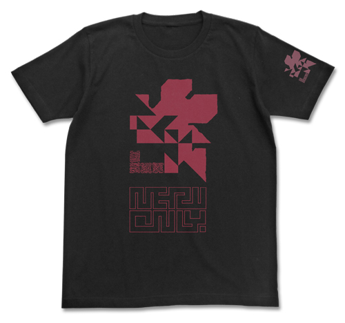 エヴァンゲリオン_XLサイズ_NERV蓄光ロゴTシャツ/BLACK