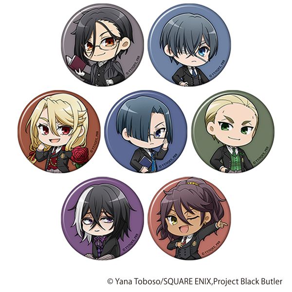黒執事 缶バッジ キャラバッジコレクション コレクション缶バッジ 6点セット 黒執事 -寄宿学校編-_キャラバッジコレクション／ミニキャラ 【BOX／7