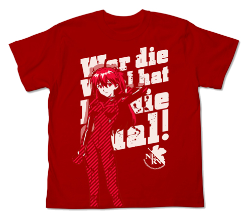 エヴァンゲリオン新劇場版_Lサイズ_アスカTシャツ/RED