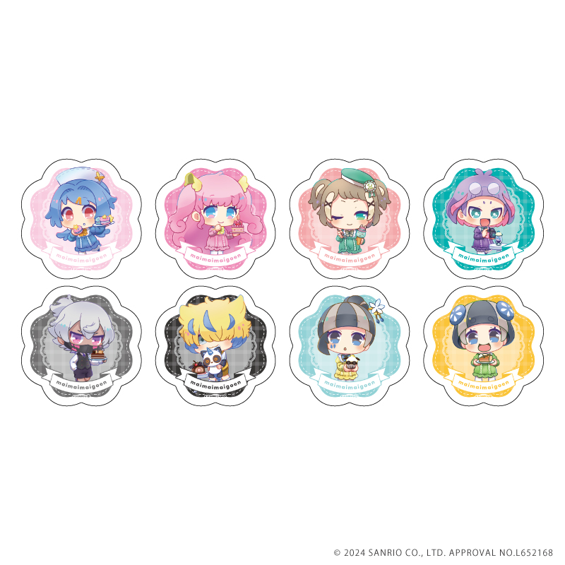 まいまいまいごえん_アクリルコースター02/スイーツver. BOX(全8種)(ミニキャライラスト)【コンプリートBOX/8個入り】