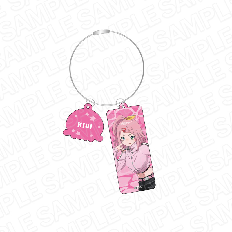 夜のクラゲは泳げない_ワイヤーキーホルダー 渡瀬キウイ Y2K ver.