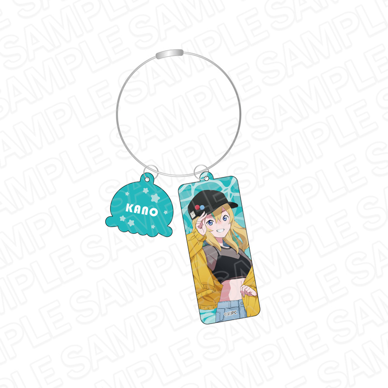 夜のクラゲは泳げない_ワイヤーキーホルダー 山ノ内花音 Y2K ver.