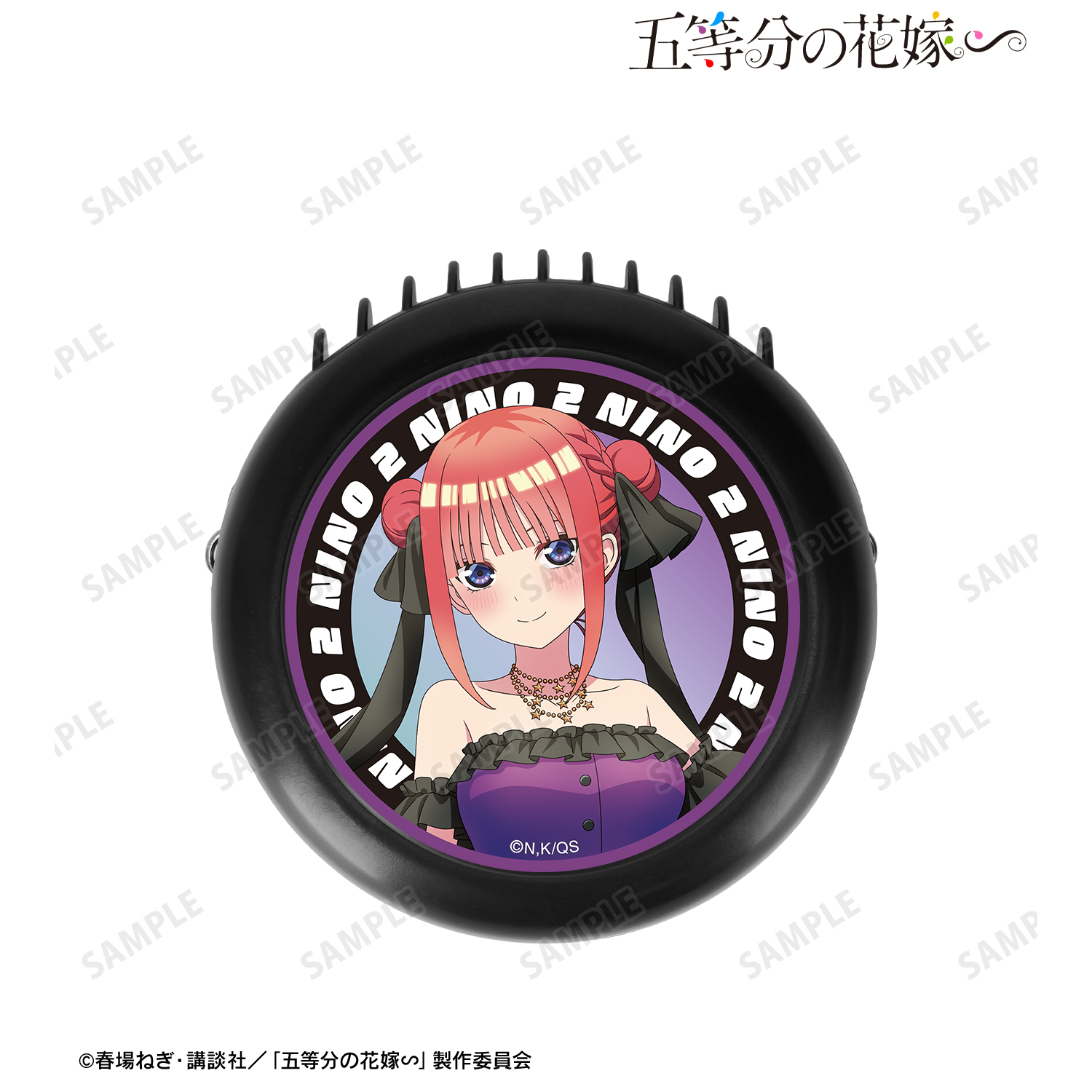 五等分の花嫁∽_rockin’starコラボ 描き下ろし 中野二乃 ロックアイドルver. ハンディファン