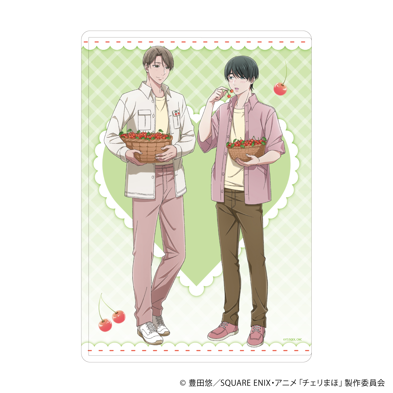 30歳まで童貞だと魔法使いになれるらしい_キャラクリアケース01/黒沢＆安達 さくらんぼ狩りver.(描き下ろしイラスト)