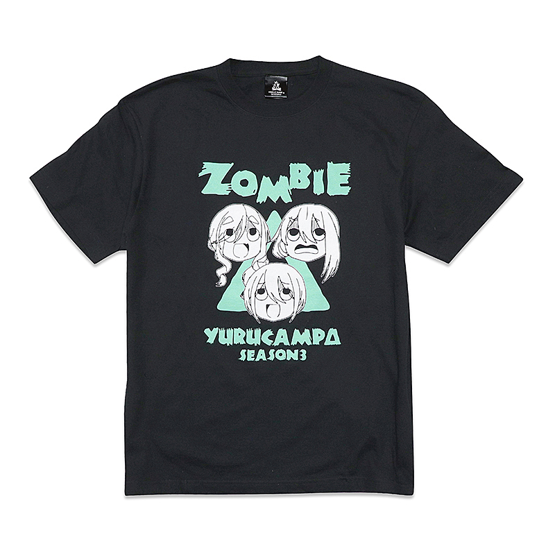 ゆるキャン△ SEASON3_Mサイズ_ZOMBIE Tシャツ ブラック 