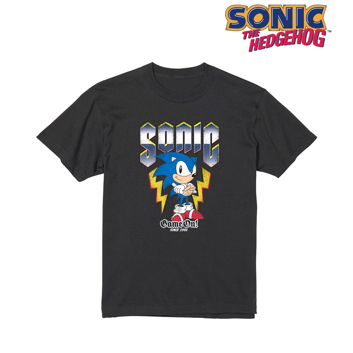 SEGA ソニック ザ ヘッジホッグ ヴィンテージ Tシャツ 黒