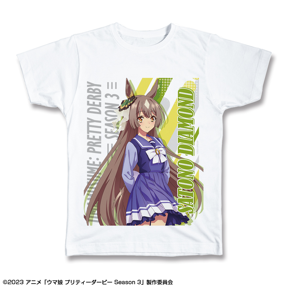 ウマ娘 プリティーダービー Season 3_Lサイズ_Tシャツ デザイン02(サトノダイヤモンド/制服ver.)【描き下ろし】