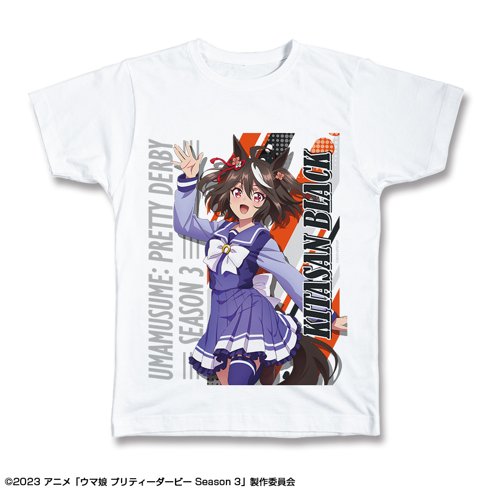 ウマ娘 プリティーダービー Season 3_XLサイズ_Tシャツ デザイン01(キタサンブラック/制服ver.)【描き下ろし】