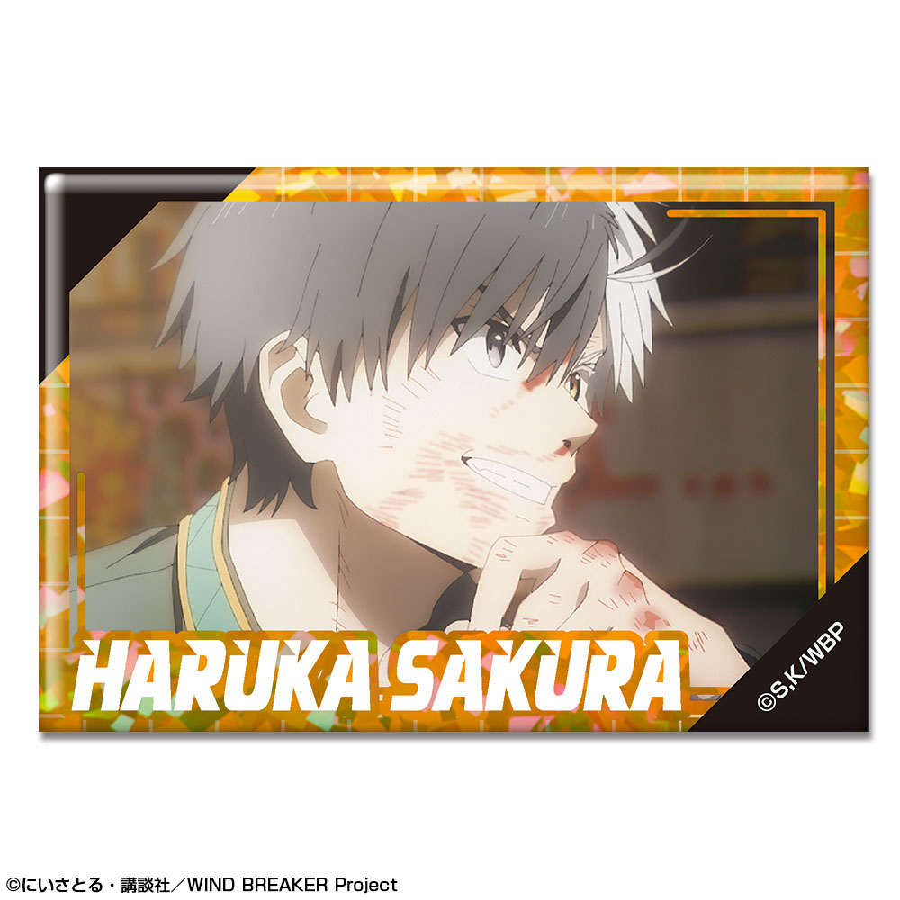 WIND BREAKER_ホログラム缶バッジ デザイン01(桜遥/A)