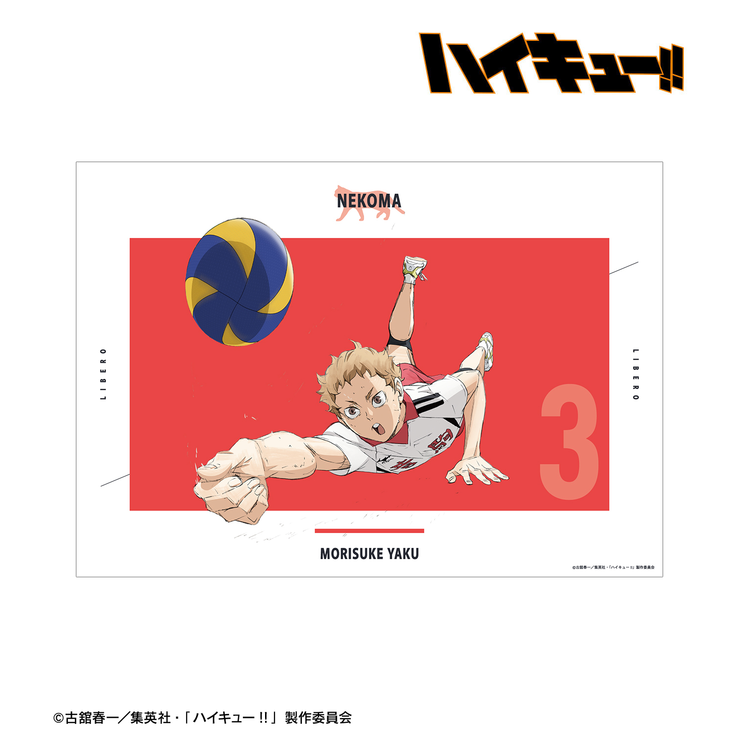 劇場版ハイキュー!! ゴミ捨て場の決戦_夜久衛輔 A3マット加工ポスター