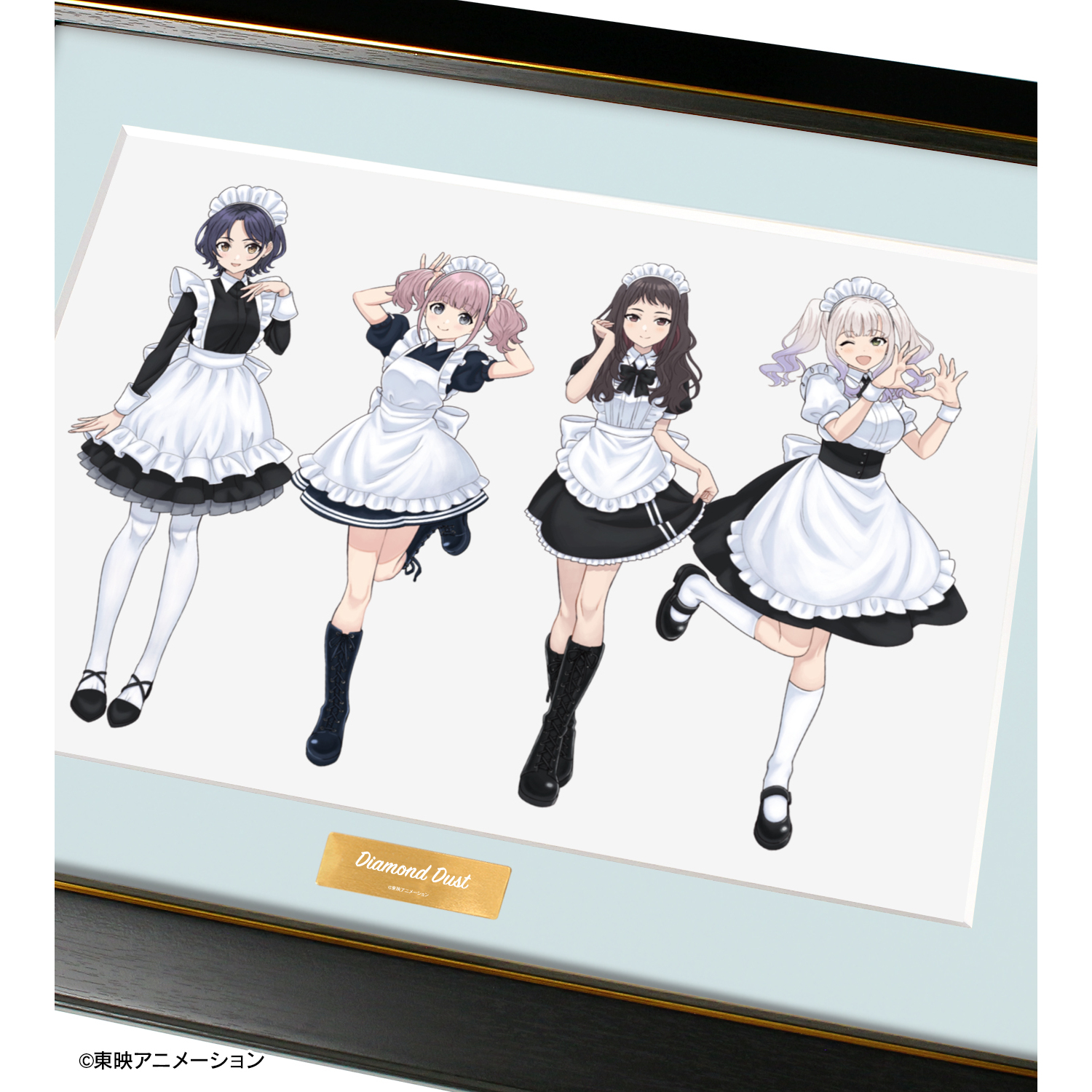 ガールズバンドクライ ダイヤモンドダスト メイド風ver. キャラファイングラフ ガールズバンドクライ_描き下ろし ダイヤモンドダスト 集合