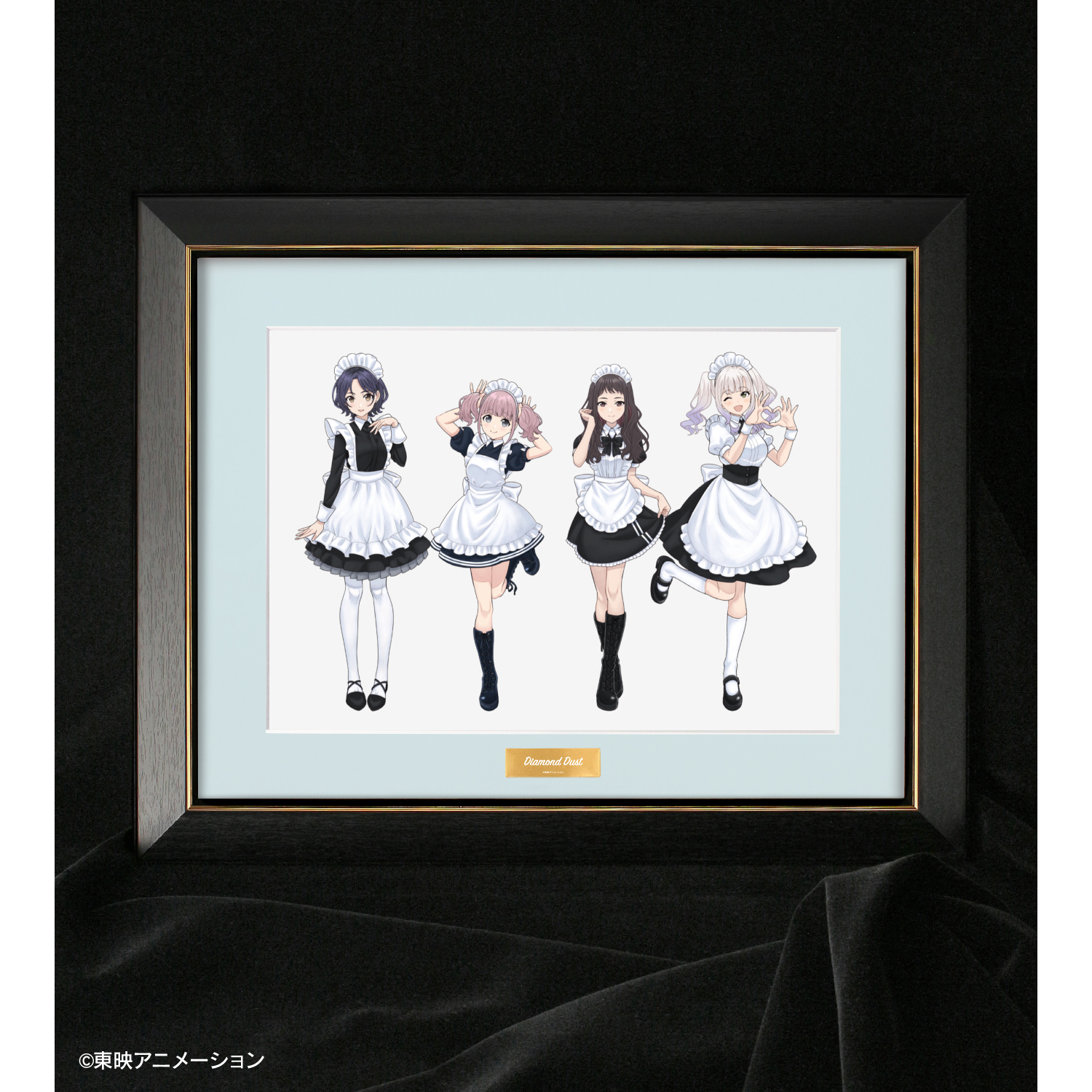 ガールズバンドクライ ダイヤモンドダスト メイド風ver. キャラファイングラフ ガールズバンドクライ_描き下ろし ダイヤモンドダスト 集合