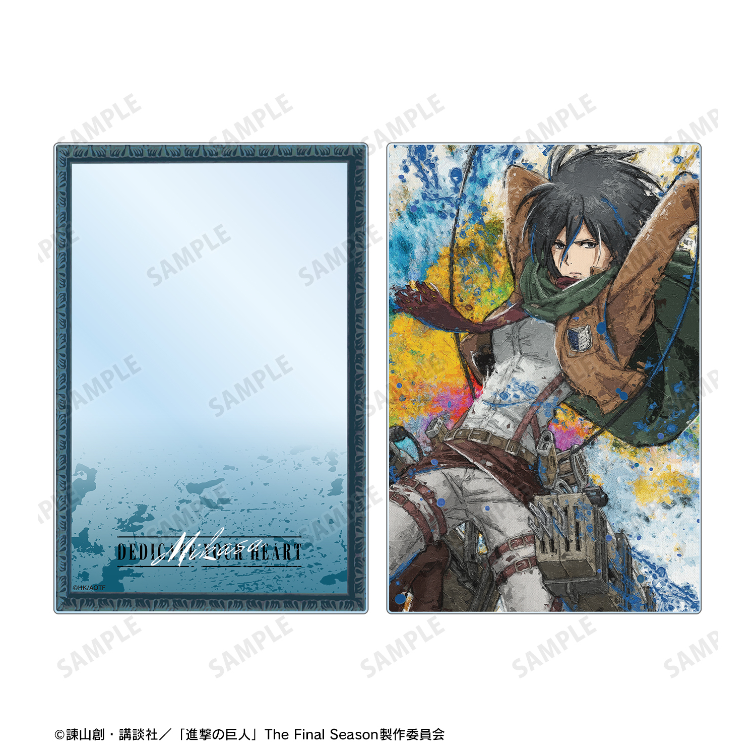 進撃の巨人 場面写アクリルブロック ミカサ 進撃の巨人 場面写アクリルブロック2期B ミカサ アクリル