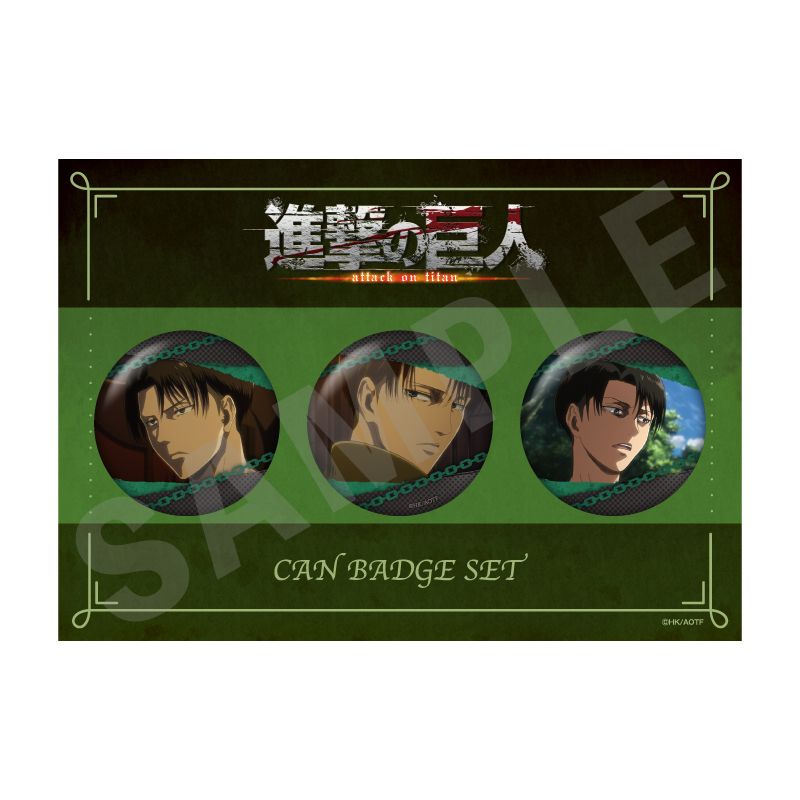 進撃の巨人_缶バッジセットA リヴァイ | 進撃の巨人公式グッズ