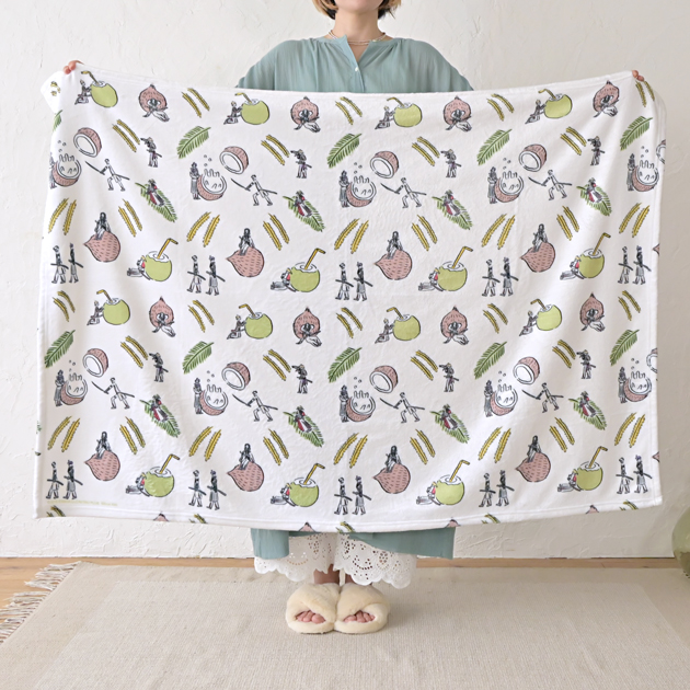 刀剣乱舞ONLINE_鬼頭祈コラボ ビッグブランケット(南泉・山鳥毛・日光