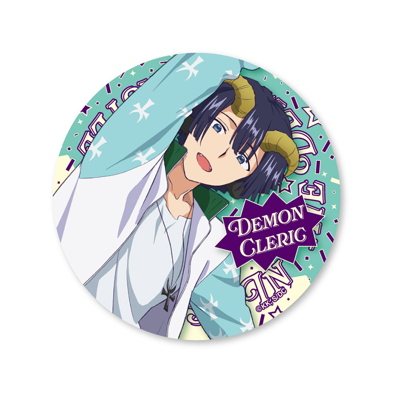 魔王城でハツラツ_(75mm)_あくましゅうどうし 缶バッジ | 魔王城で