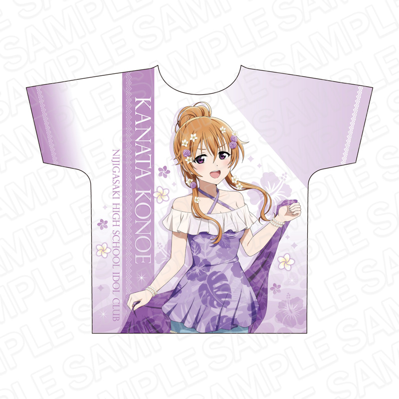 ラブライブ!虹ヶ咲学園スクールアイドル同好会_フリーサイズ_フルグラフィックTシャツ 近江彼方 アロハ ver