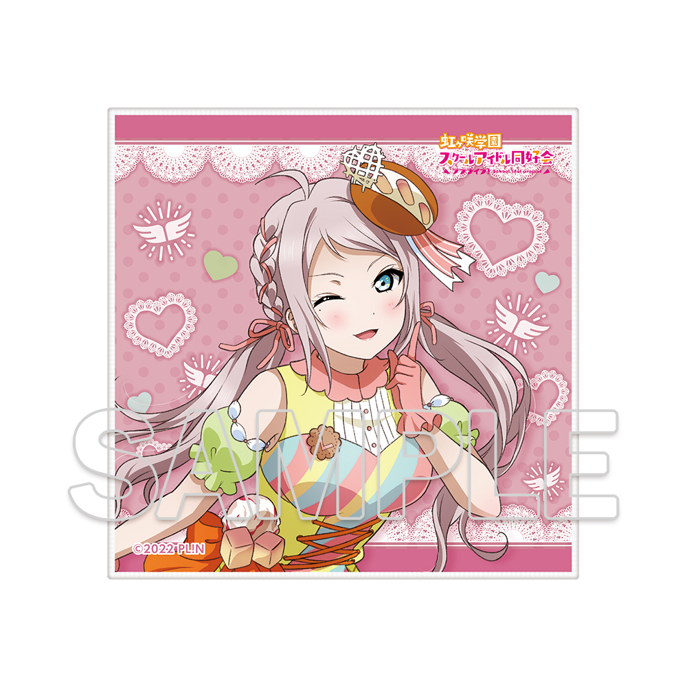 ラブライブ！虹ヶ咲学園スクールアイドル同好会_マイクロファイバーハンドタオル Ver.Let's にじパフェ！ 鐘 嵐珠