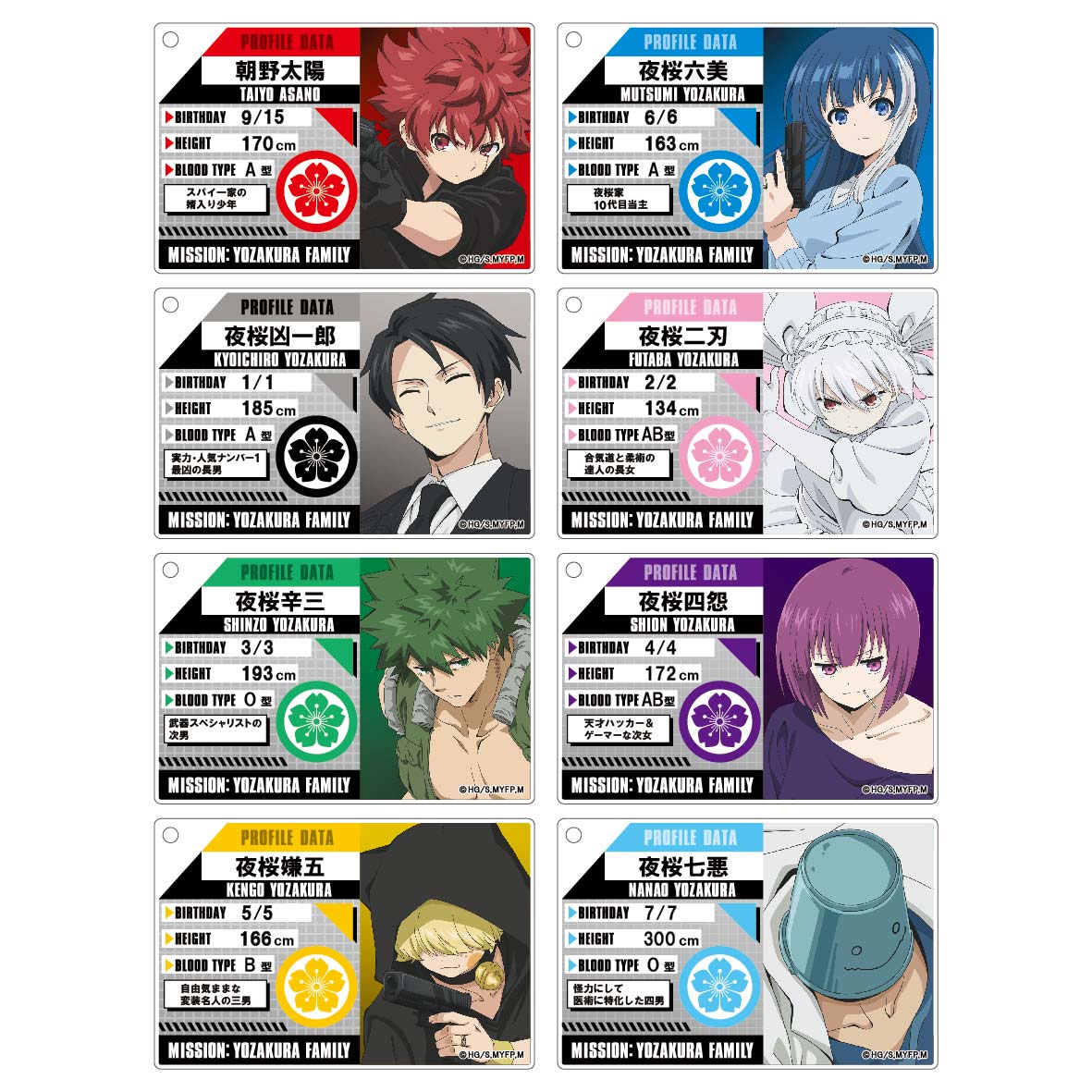 夜桜さんちの大作戦_プロフィールキーホルダー 夜桜辛三 | 公式グッズ