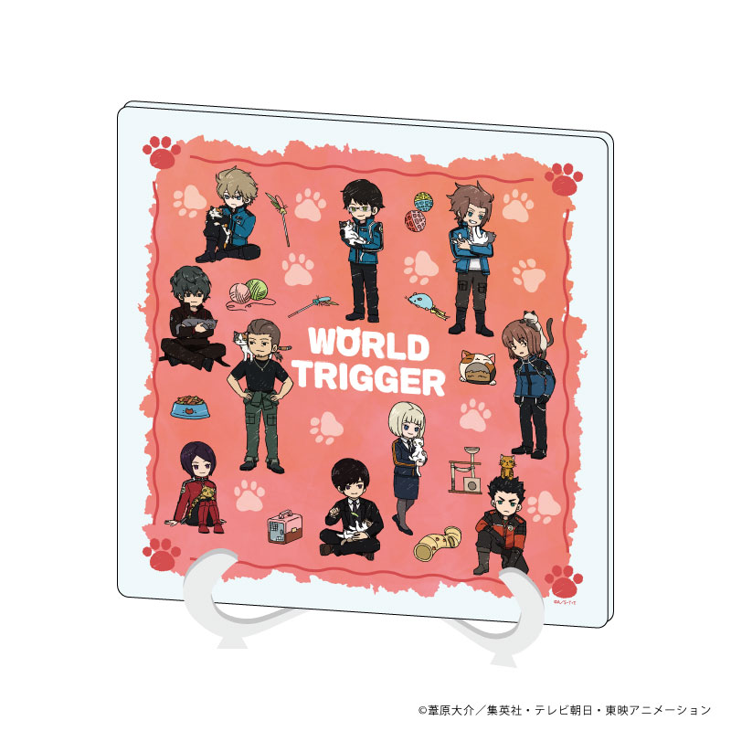 ワールドトリガー_アクリルアートボード19/散りばめデザイン 猫ver.第4弾(グラフアートイラスト)