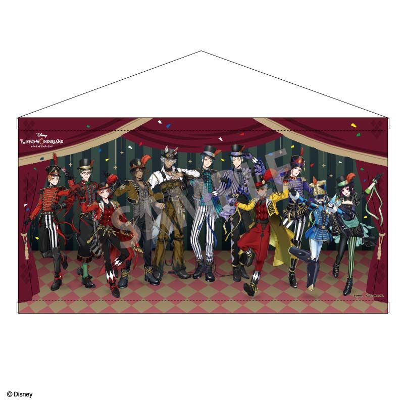 【バラ売り⭕️】ツイステ タペストリー 集合 おめかしバースデー ハロウィン ディズニー ツイステッドワンダーランド_集合タペストリー/ プレイフル