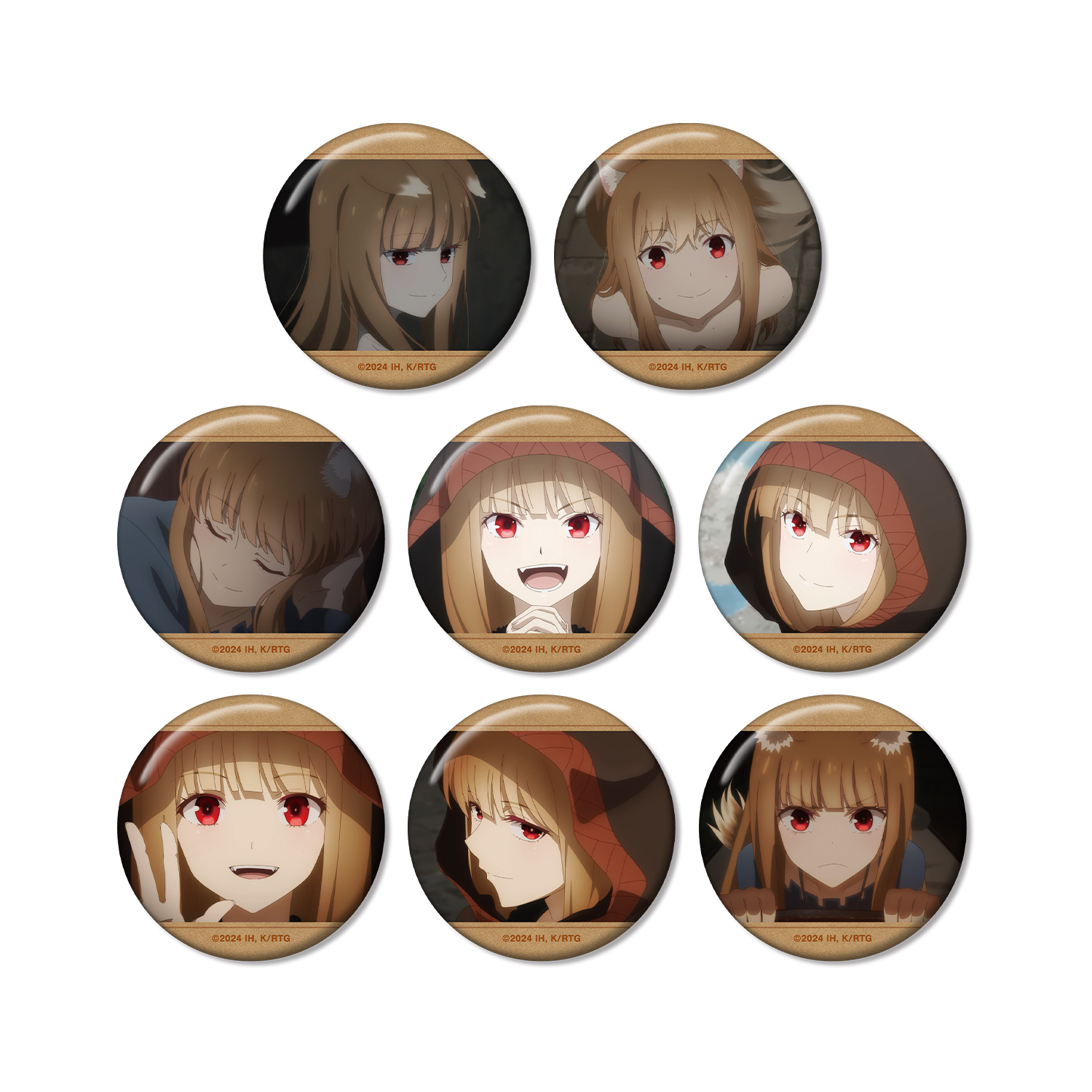 狼と香辛料 MERCHANT MEETS THE WISE WOLF_トレーディング ホロ 場面写缶バッジ(単位/BOX)【コンプリートBOX／8個入り】