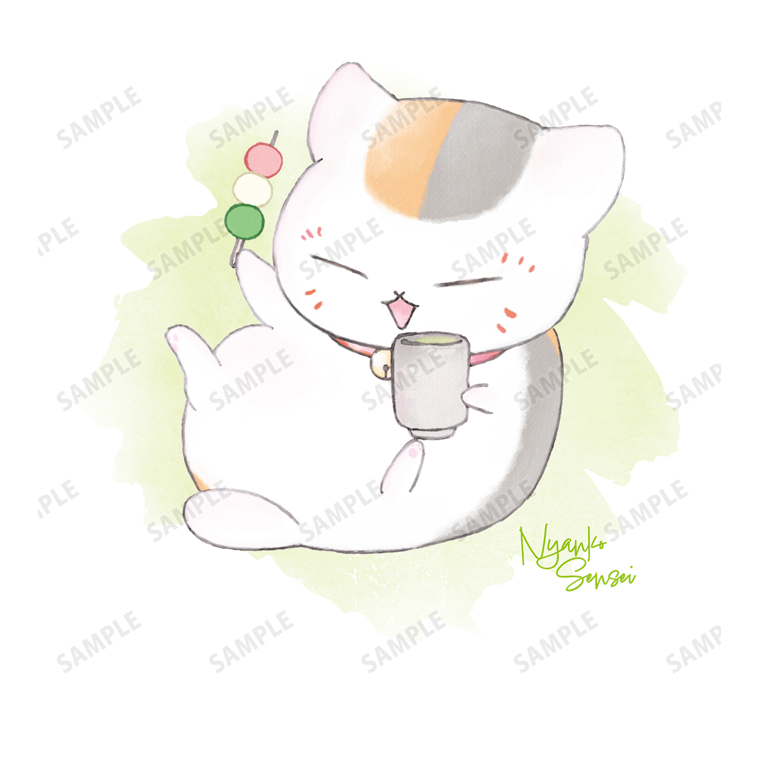 夏目友人帳_(サイズ/L)_ニャンコ先生 デフォルメAni-Art Tシャツ