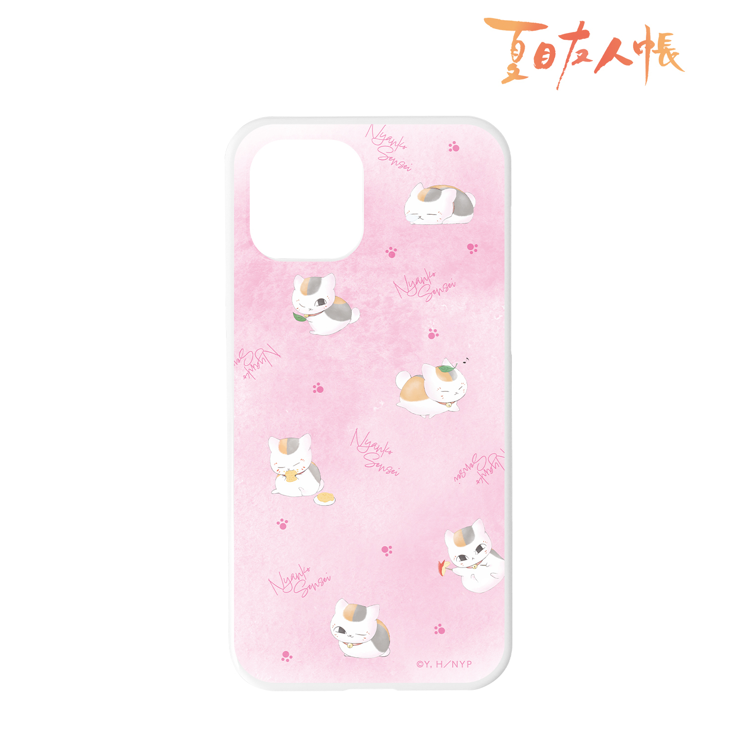 夏目友人帳_(対象機種/iPhone 13 mini)_ニャンコ先生 デフォルメAni-Art iPhoneケース モモイロ
