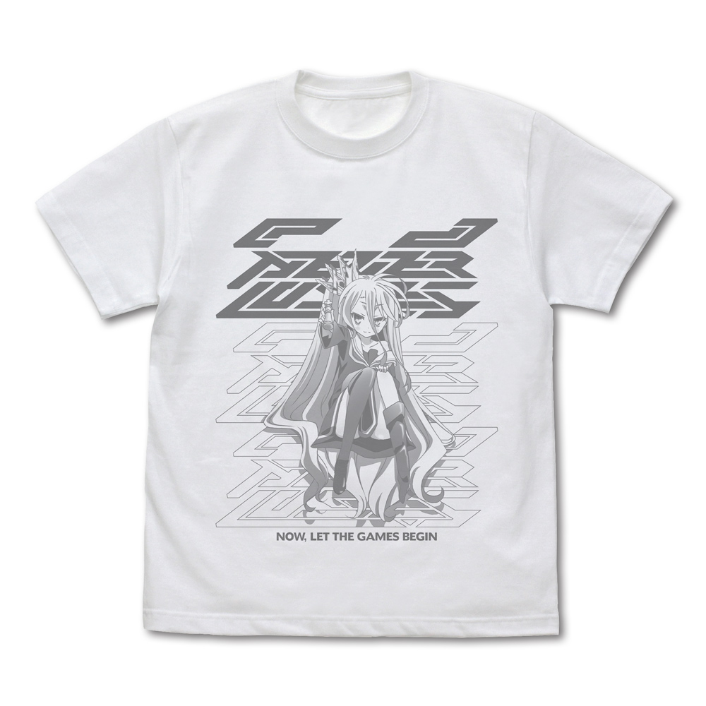 ノーゲーム・ノーライフ_サイズS_「白」Tシャツ 『  』の片割れVer./WHITE