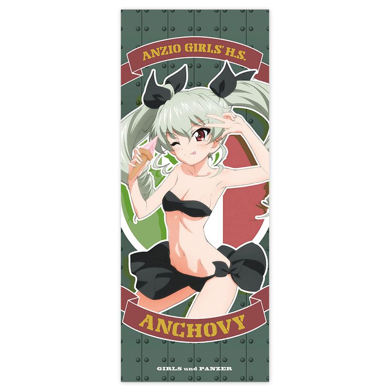 ガールズ&パンツァー 最終章_アンチョビ ハイブリッドフェイスタオル