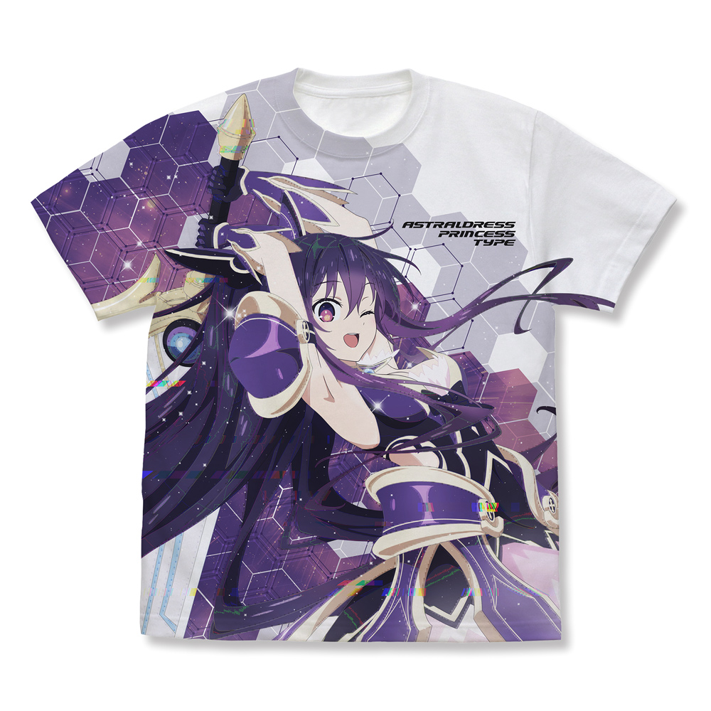 デート・ア・ライブ?_XLサイズ_夜刀神十香 フルグラフィックTシャツ/WHITE