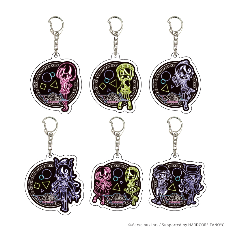 WACCA_アクリルキーホルダー03/BOX(全6種)(ネオンサインアートイラスト