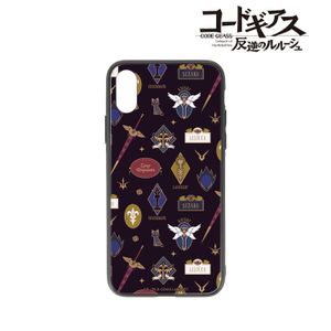 코드 기어스 반역의 루루슈_(대상 기종/iPhone 7/8/SE2/SE3)_ 루루슈&스자쿠 모티브 무늬 각환 강화 유리 iPhone 케이스