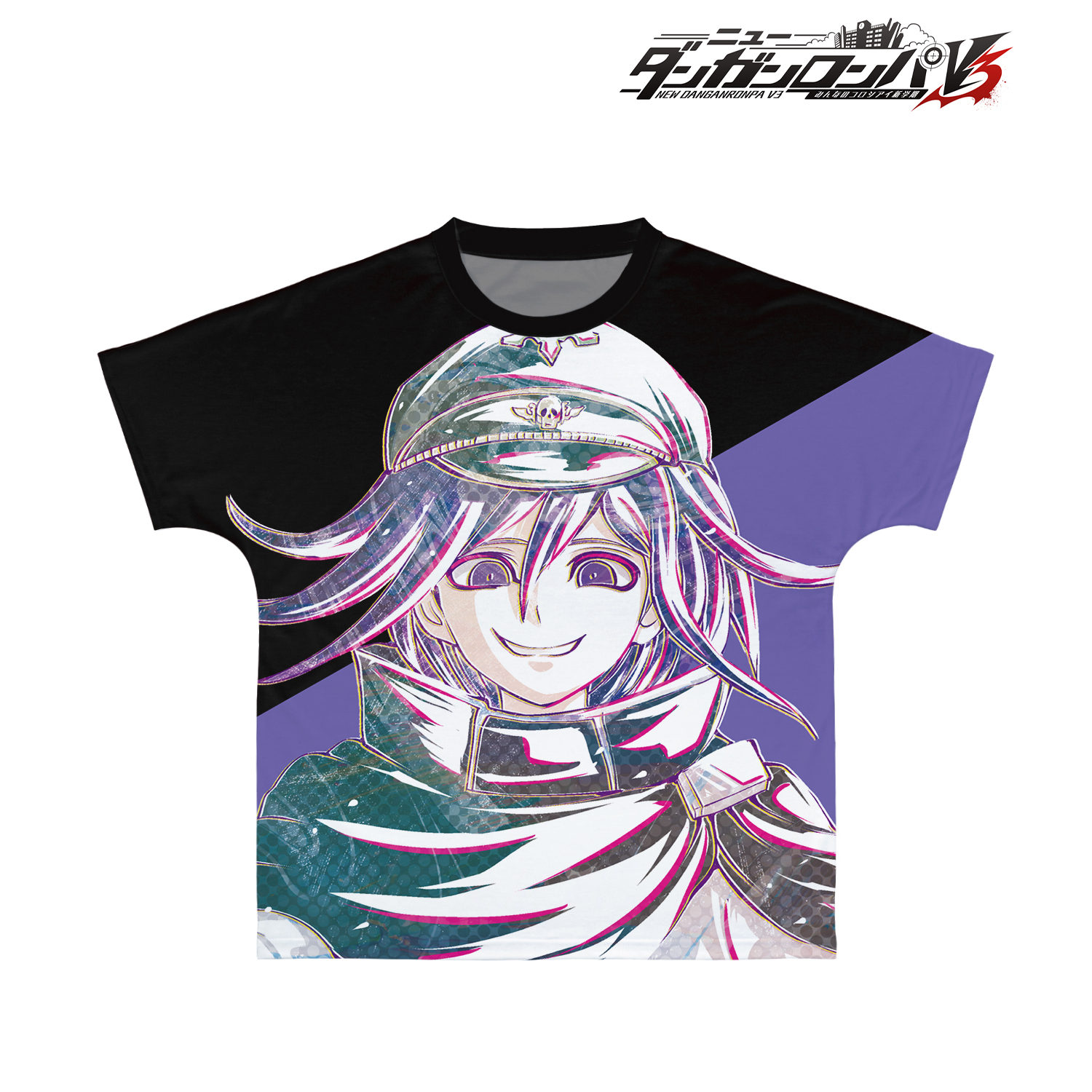 ニューダンガンロンパＶ３ みんなのコロシアイ新学期_(サイズ/XS)_王馬小吉 Ani-Art フルグラフィックTシャツユニセックス