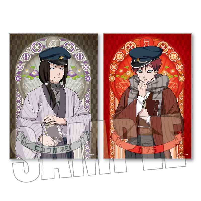 NARUTO ポスターコレクション １６種類 NARUTO-ナルト- 疾風伝_らくピタポスター 日向ネジ&我愛羅 書生風ver