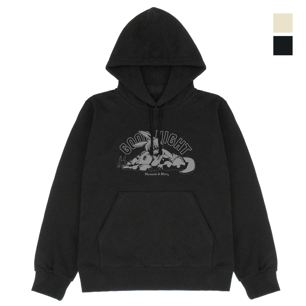 メイドインアビス 烈日の黄金郷_Mサイズ_ナナチ スヤスヤ プルオーバーパーカー/BLACK