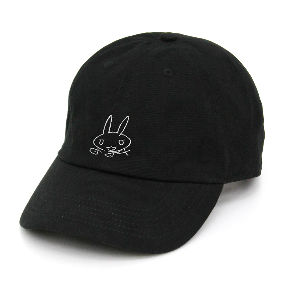 メイドインアビス 烈日の黄金郷_ナナチのサイン 刺繍ローキャップ/BLACK