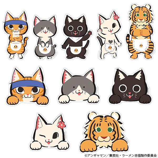 ラーメン赤猫　アートボード ラーメン赤猫_ウォールステッカーコレクション【BOX／10パック入り