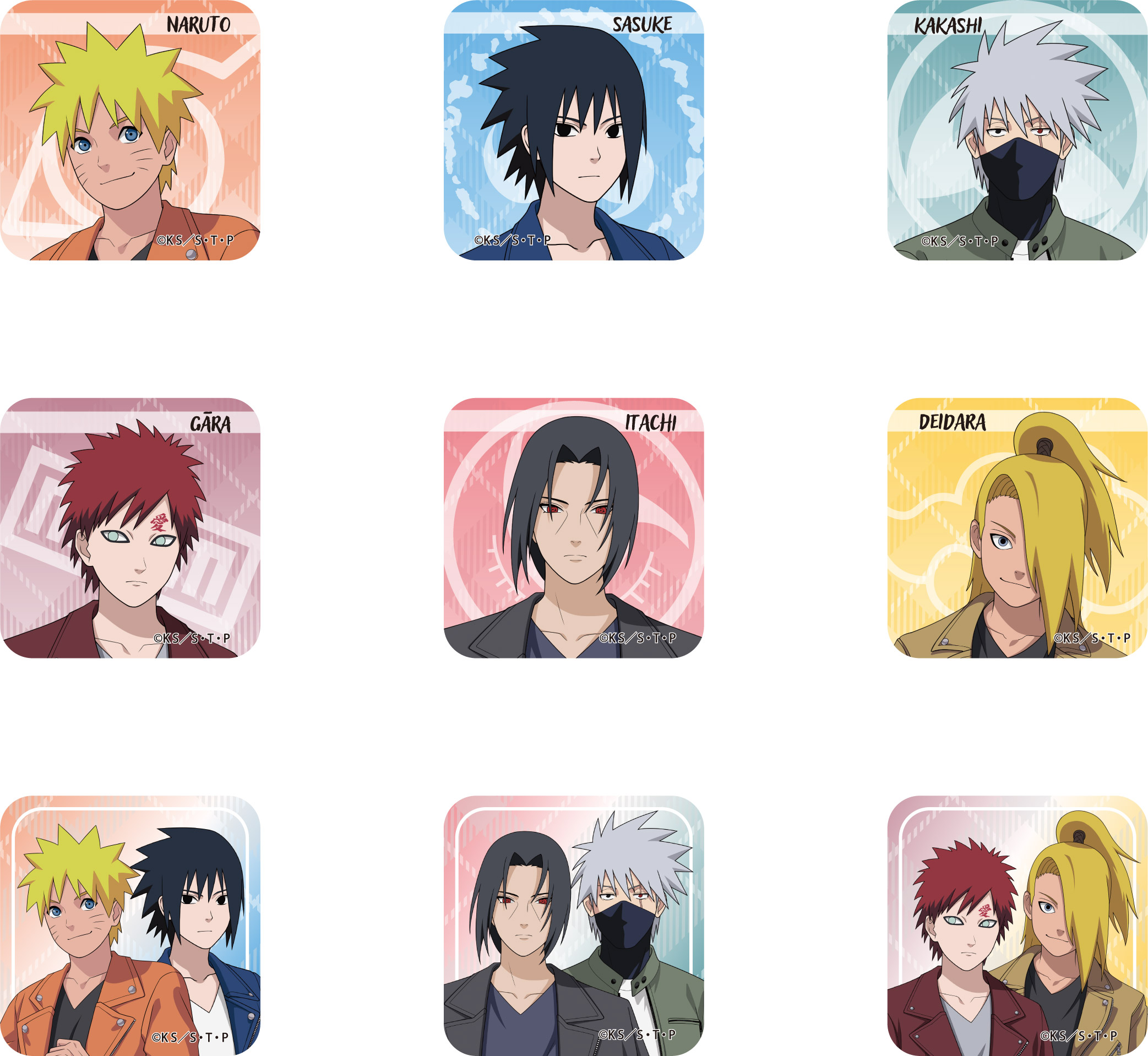 NARUTO-ナルト- 疾風伝_トレーディング　アクリルマグネット　全9種　【BOX／9個入り】