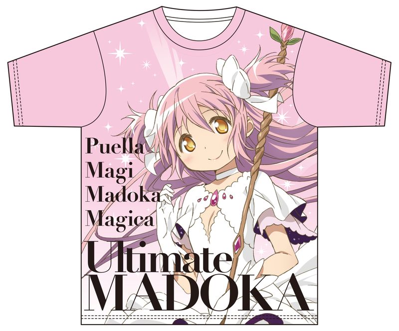 “MADOKA⭐︎MAGICA マドカ⭐︎マギカ　まどマギ　アニメTシャツ 魔法少女まどか☆マギカ_フルグラフィックTシャツ／アルティメット