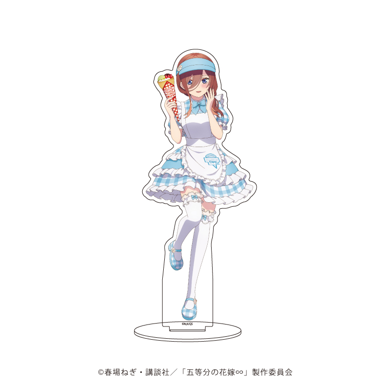 五等分の花嫁∽_アクリルスタンド 33/三玖 クレープ店員ver.(描き下ろしイラスト)