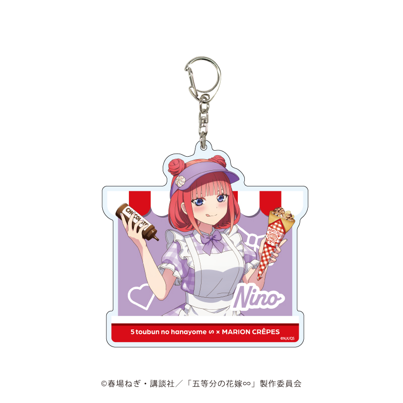 五等分の花嫁∽_デカアクリルキーホルダー 27/二乃 クレープ店員ver.(描き下ろしイラスト)